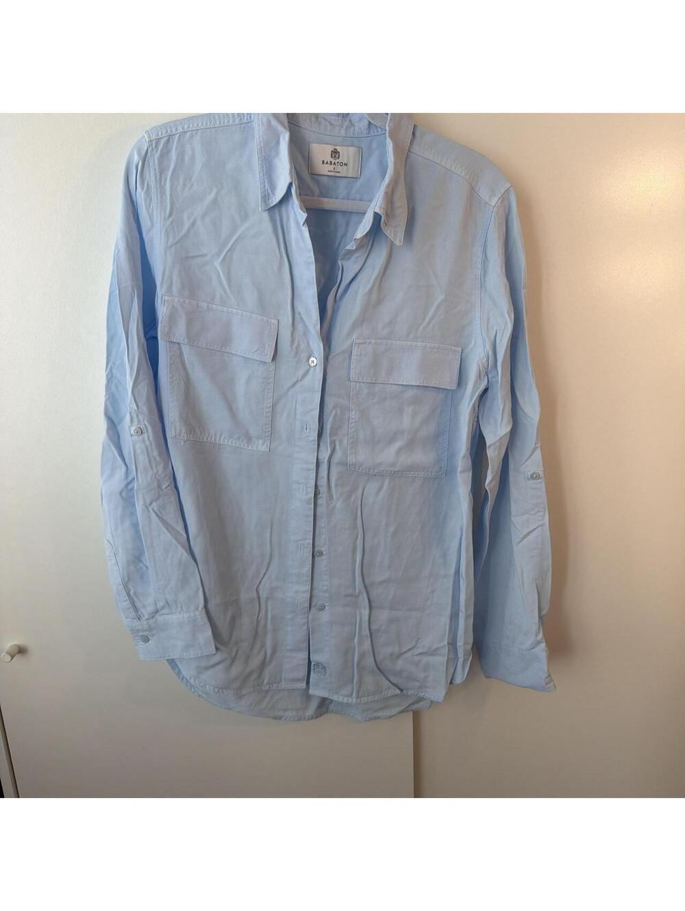 Aritzia Women's Blue Shirt
